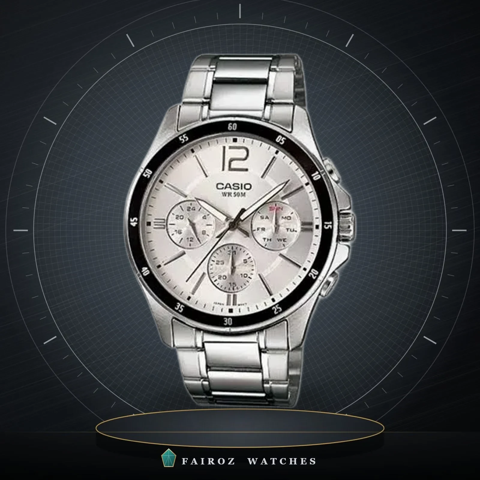 ساعة كاسيو MTP-1374D-7AVDF رجالية