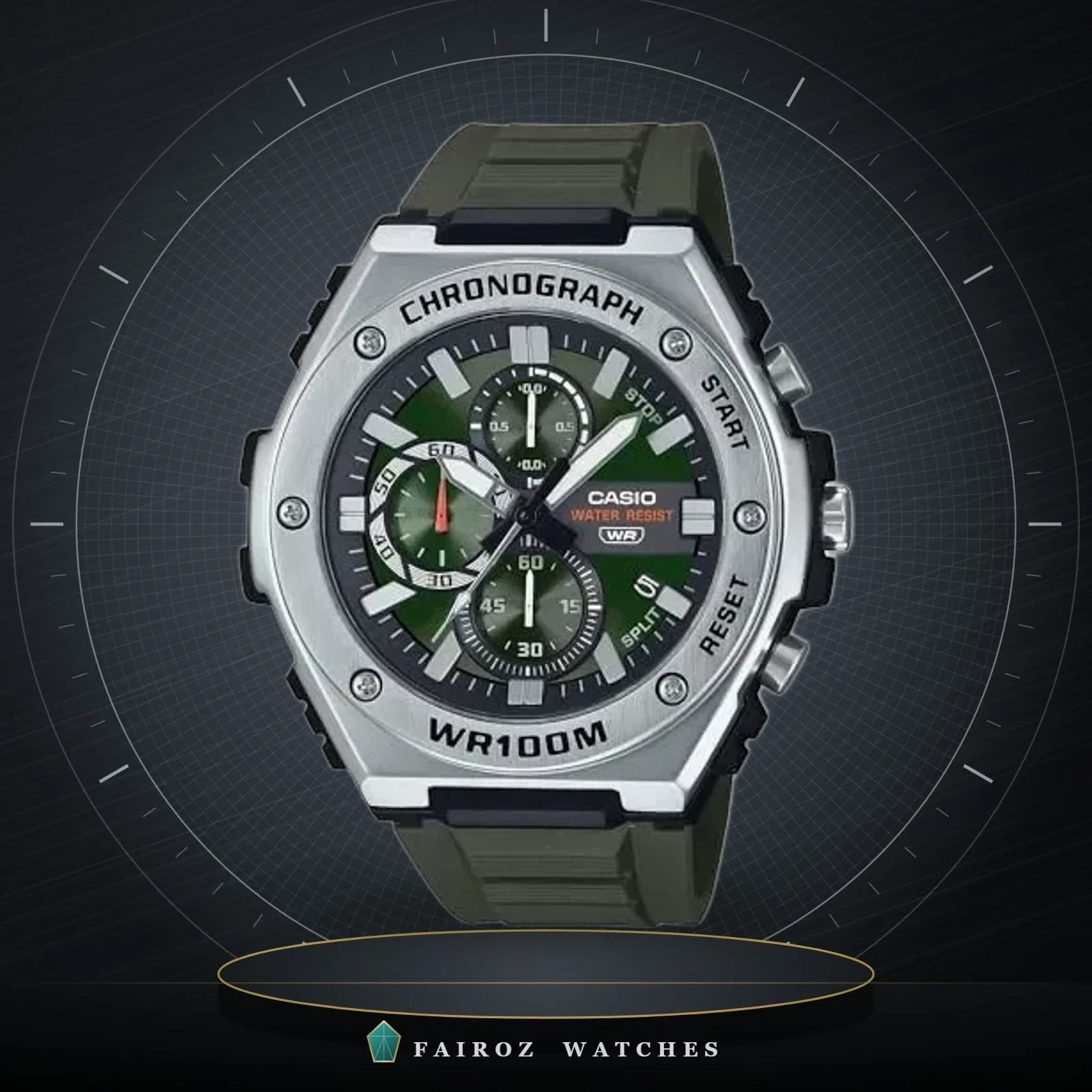 ساعة كاسيو MWA-300H-3AVDF رجالية