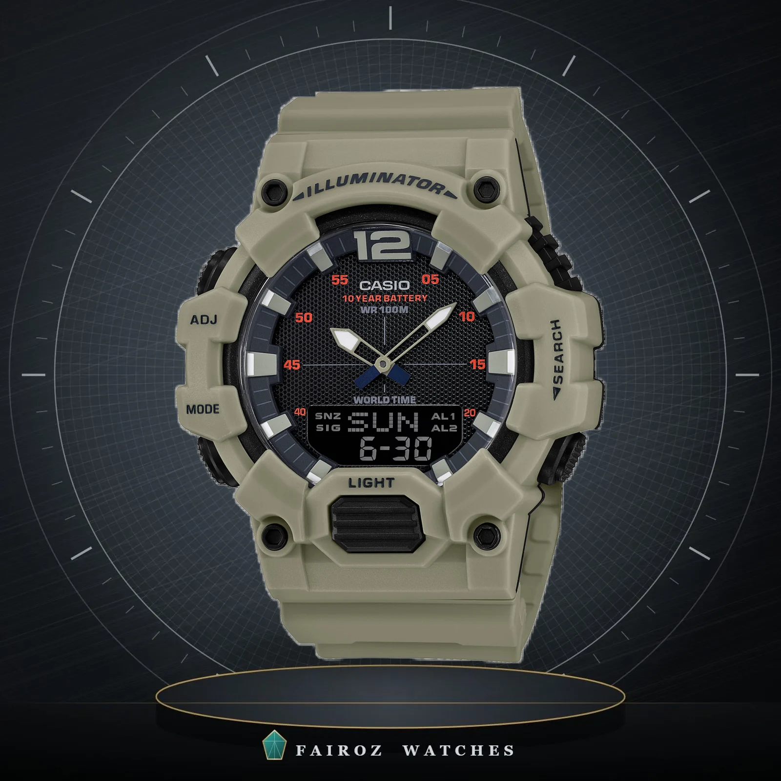 ساعة كاسيو HDC-700-3A3VDF رجالية