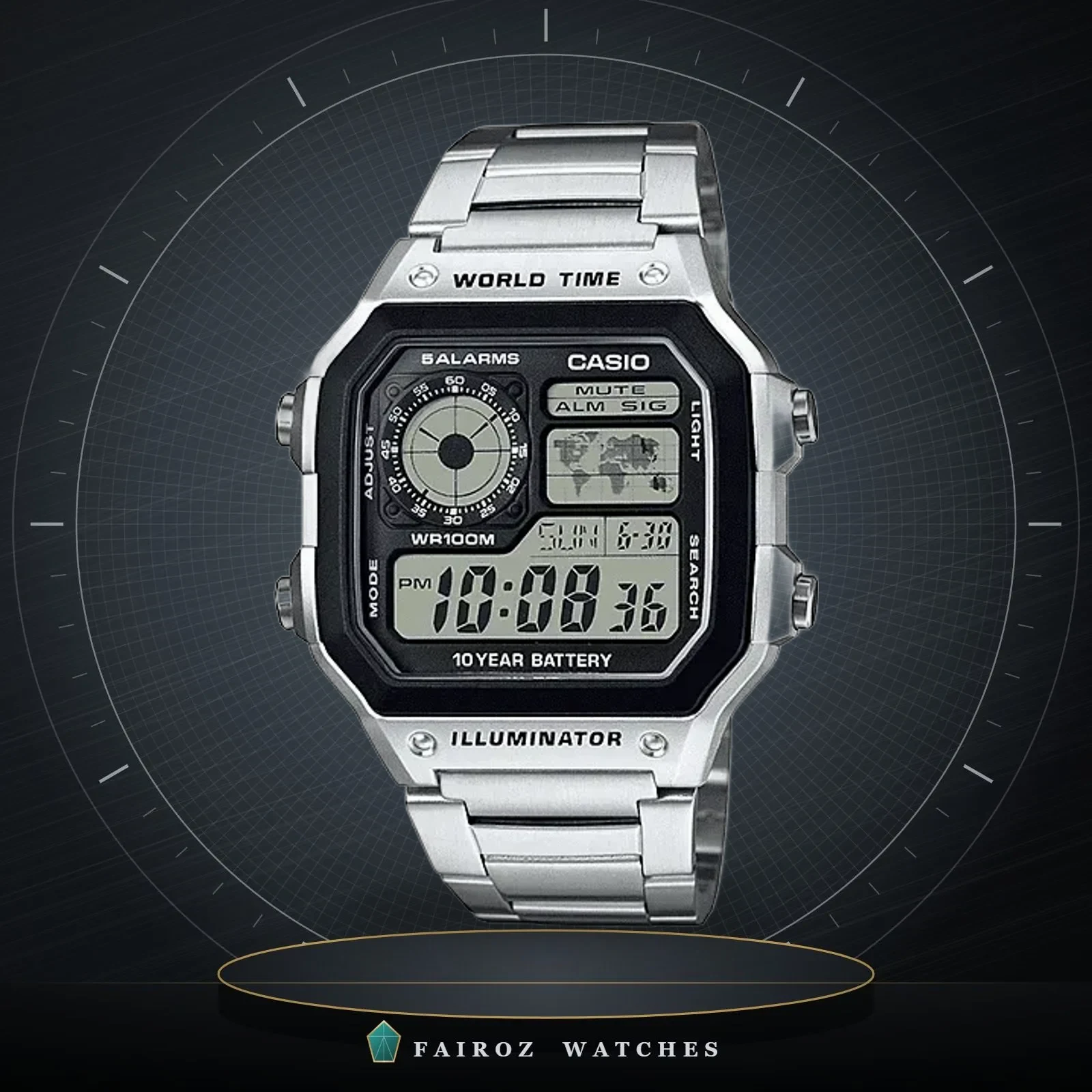 ساعة كاسيو AE-1200WHD-1AVD رجالية
